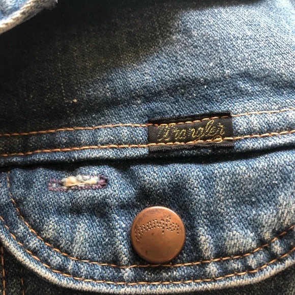 Rare 1960's Talon Zip Wrangler Denim Jacket.